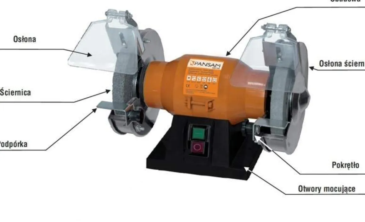 PANSAM A067110 SZLIFIERKA STOŁOWA TARCZOWA WARSZTATOWA 150W 150 mm EWIMAX - OFICJALNY DYSTRYBUTOR - AUTORYZOWANY DEALER PANSAM