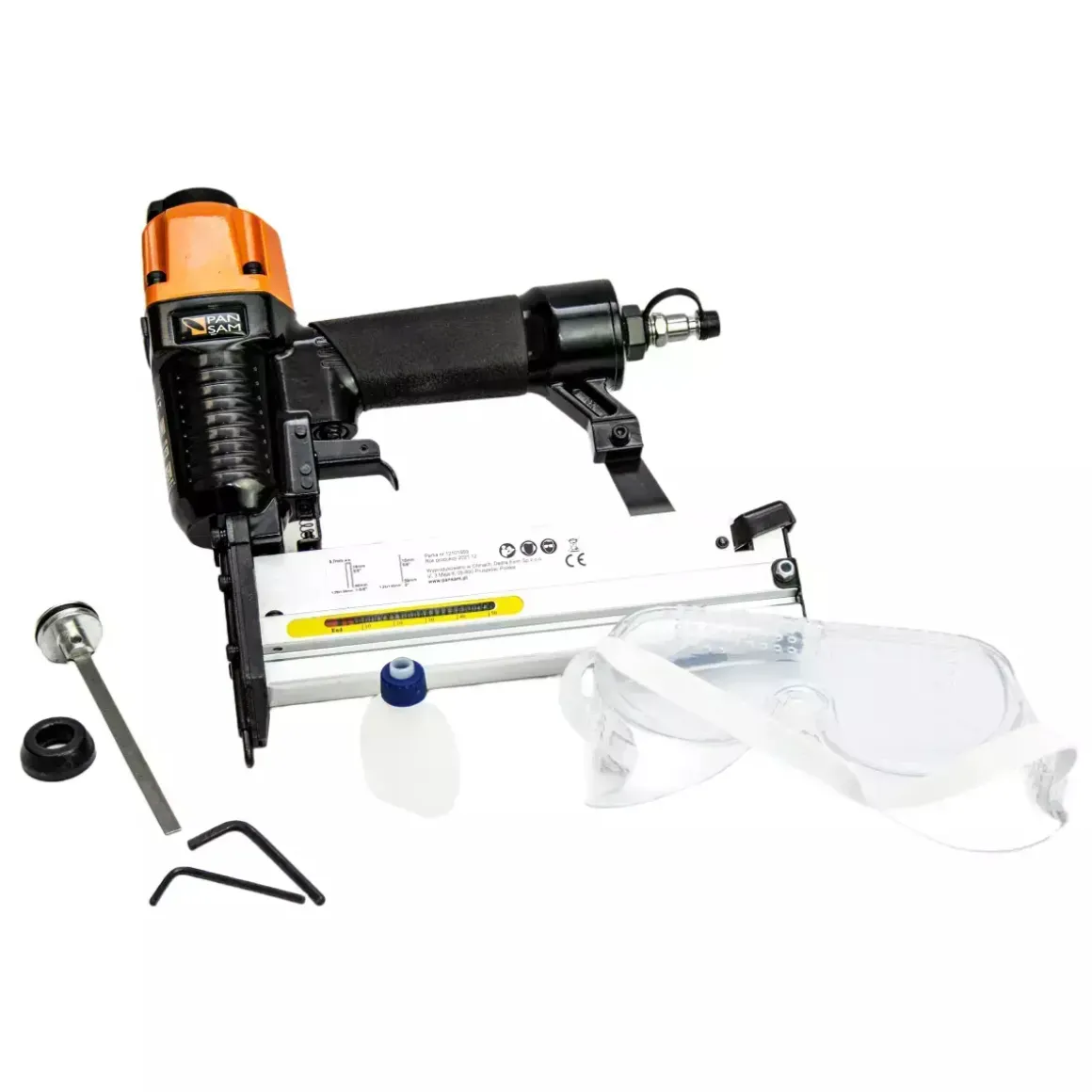 PANSAM A533152 zszywacz gwoździarka pneumatyczna 2w1 pistolet sztyfciarka typ 90 GA18 300F