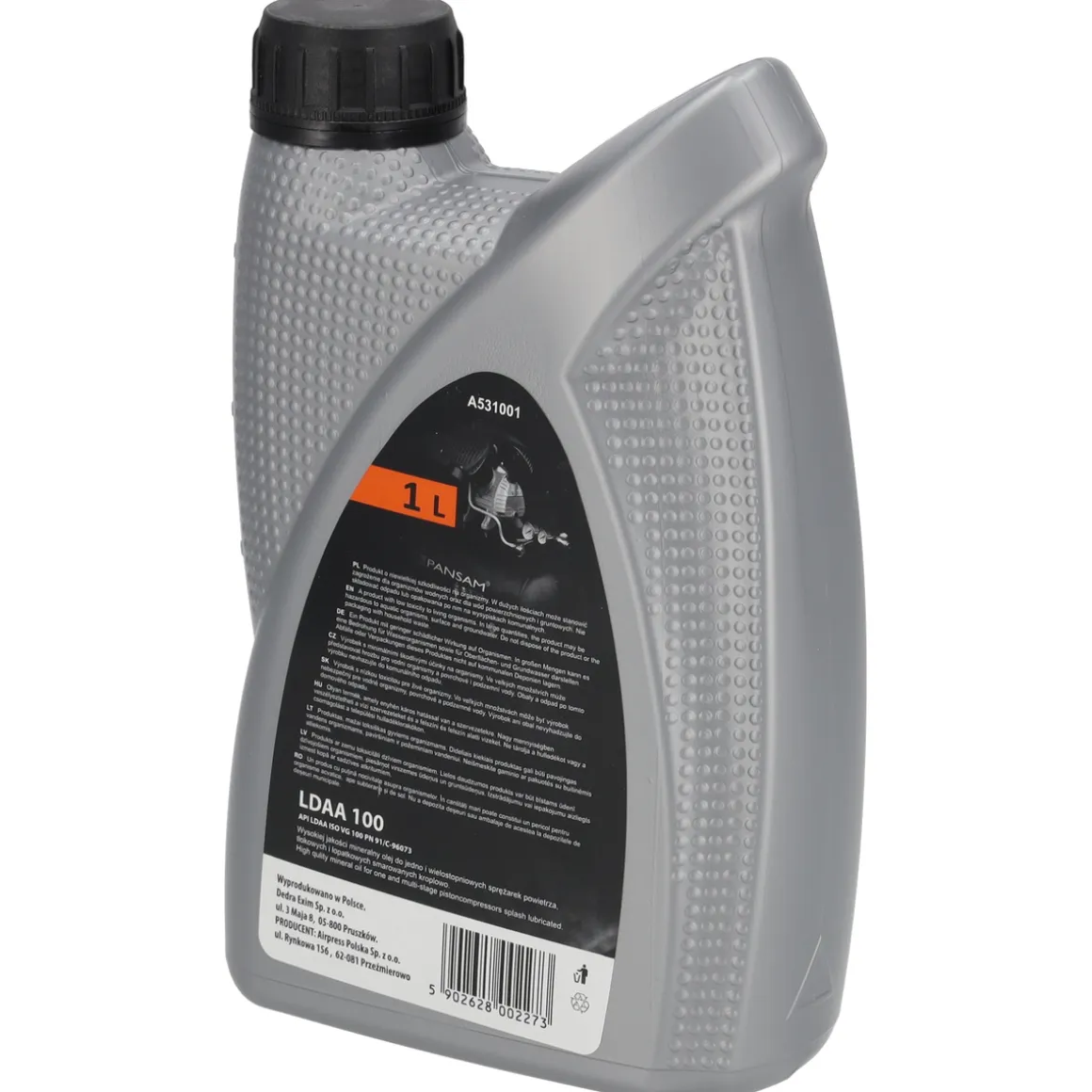 PANSAM HD 100 L-DAC Olej sprężarkowy mineralny do kompresora 1L A531001