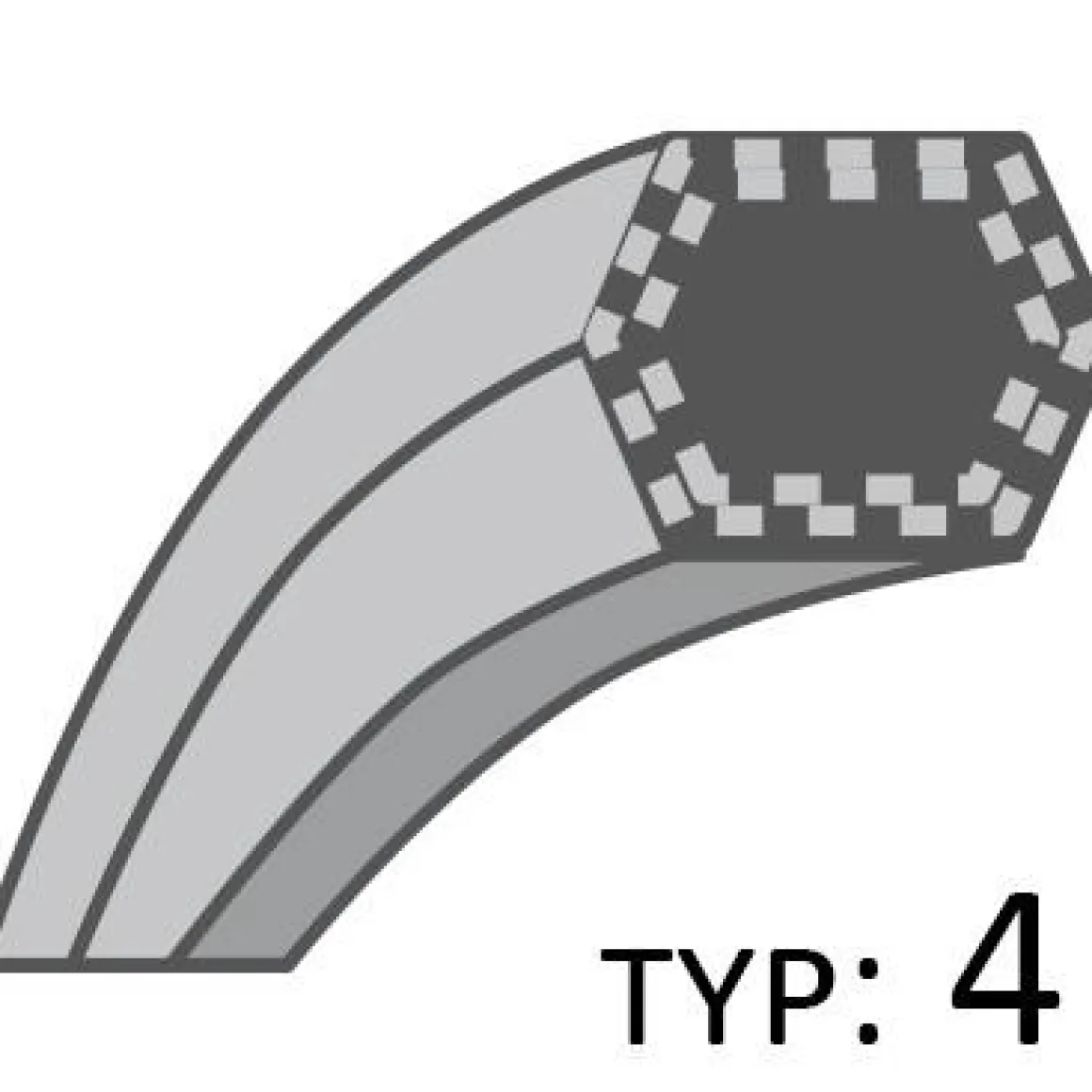 Pasek Husqvarna napęd noży CT135;CTH151 /12,72720/ RO10005
