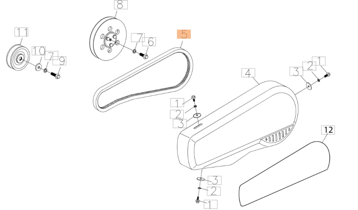 PASEK KLINOWY ZĘBATY NAPĘDOWY DO GLEBOGRYZARKI Oleo-Mac MH 198 RKS L66151639