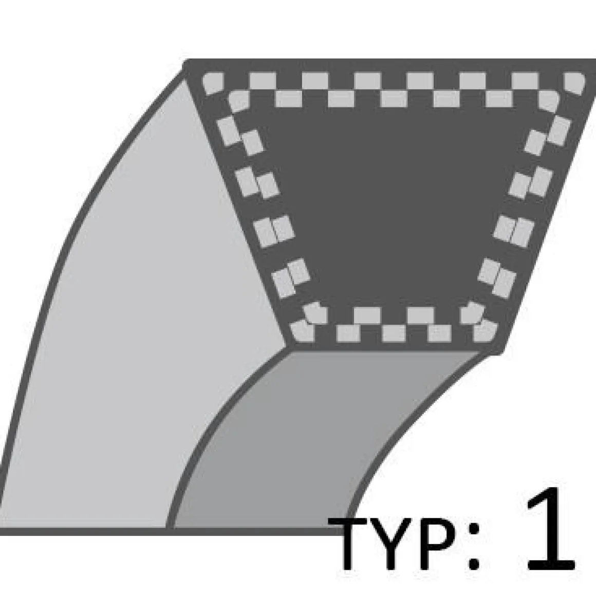 Pasek Murray napęd noży kevlar /12,7x1413/ RO7498