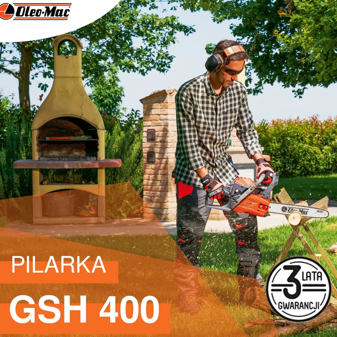 Pilarka spalinowa Oleo-Mac GSH 400 (2,5 KM)