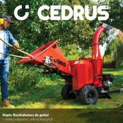 Rozdrabniacz do gałęzi Cedrus RB05 PRO HE 15KM hydrauliczny