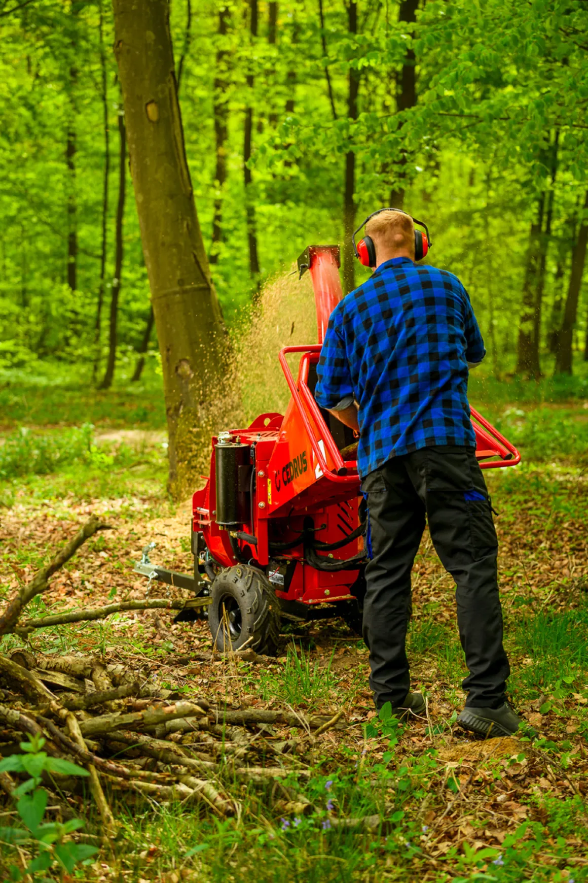 Rozdrabniacz do gałęzi Cedrus RB05 PRO HE 15KM hydrauliczny