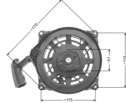 Rozrusznik B&S Quantum zam. 497680 NZ545