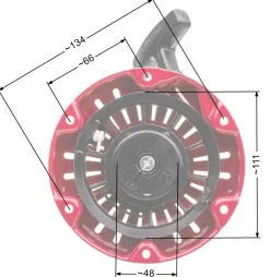 Rozrusznik Honda GX100 zam. 28400-Z0D-V02ZC / 28400-Z0D-003ZA NZ548