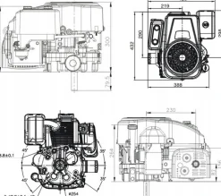 Silnik do traktorka Loncin LC1P92F (16 KM, 452 cm³)