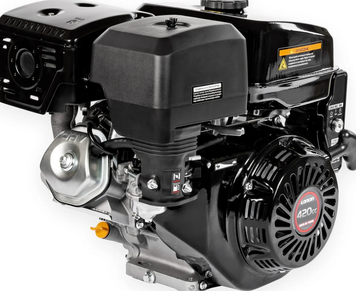 SILNIK LONCIN G420FD-A Z ROZRUSZNIKIEM SPALINOWY BENZYNOWY 15 KM WAŁ 25 mm MOTOR HONDA GX420 - EWIMAX - OFICJALNY DYSTRYBUTOR - AUTORYZOWANY DEALER LONCIN
