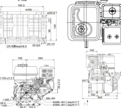SILNIK LONCIN G420F-I SPALINOWY BENZYNOWY 15 KM WAŁ 25.4 mm MOTOR HONDA GX420 - EWIMAX - OFICJALNY DYSTRYBUTOR - AUTORYZOWANY DEALER LONCIN