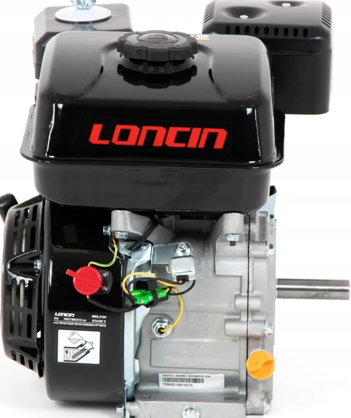 SILNIK LONCIN G200F-R-M SPALINOWY BENZYNOWY 6.5 KM WAŁ R 19,05 mm LONCIN G200 FRM MOTOR HONDA GX160 ,GX200, B&S , BRIGGS & STRATTON - OFICJALNY DYSTRYBUTOR - AUTORYZOWANY DEALER LONCIN