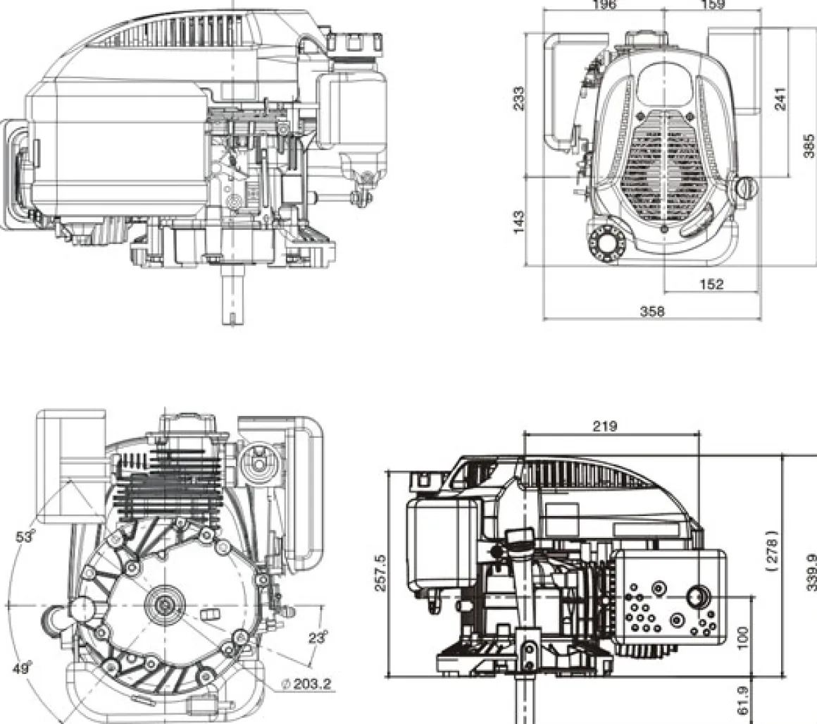 SILNIK LONCIN LC1P70FC-P E-START DO KOSIARKI SPALINOWY BENZYNOWY 6.5 KM 196 cm3 WAŁ PIONOWY WALCOWY 25x80mm Z ROZRUSZNIKIEM MOTOR HONDA ,VANGUARD , B&S , BRIGGS & STRATTON, KOHLER, KAWASAKI