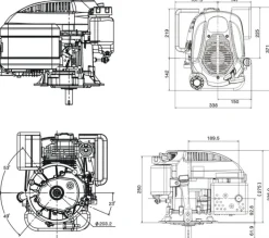 SILNIK LONCIN LC1P65FE-B DO KOSIARKI SPALINOWY BENZYNOWY 3.3 KM 139 cm3 WAŁ PIONOWY WALCOWY 22x62mm MOTOR HONDA ,VANGUARD , B&S , BRIGGS & STRATTON, KOHLER, KAWASAKI