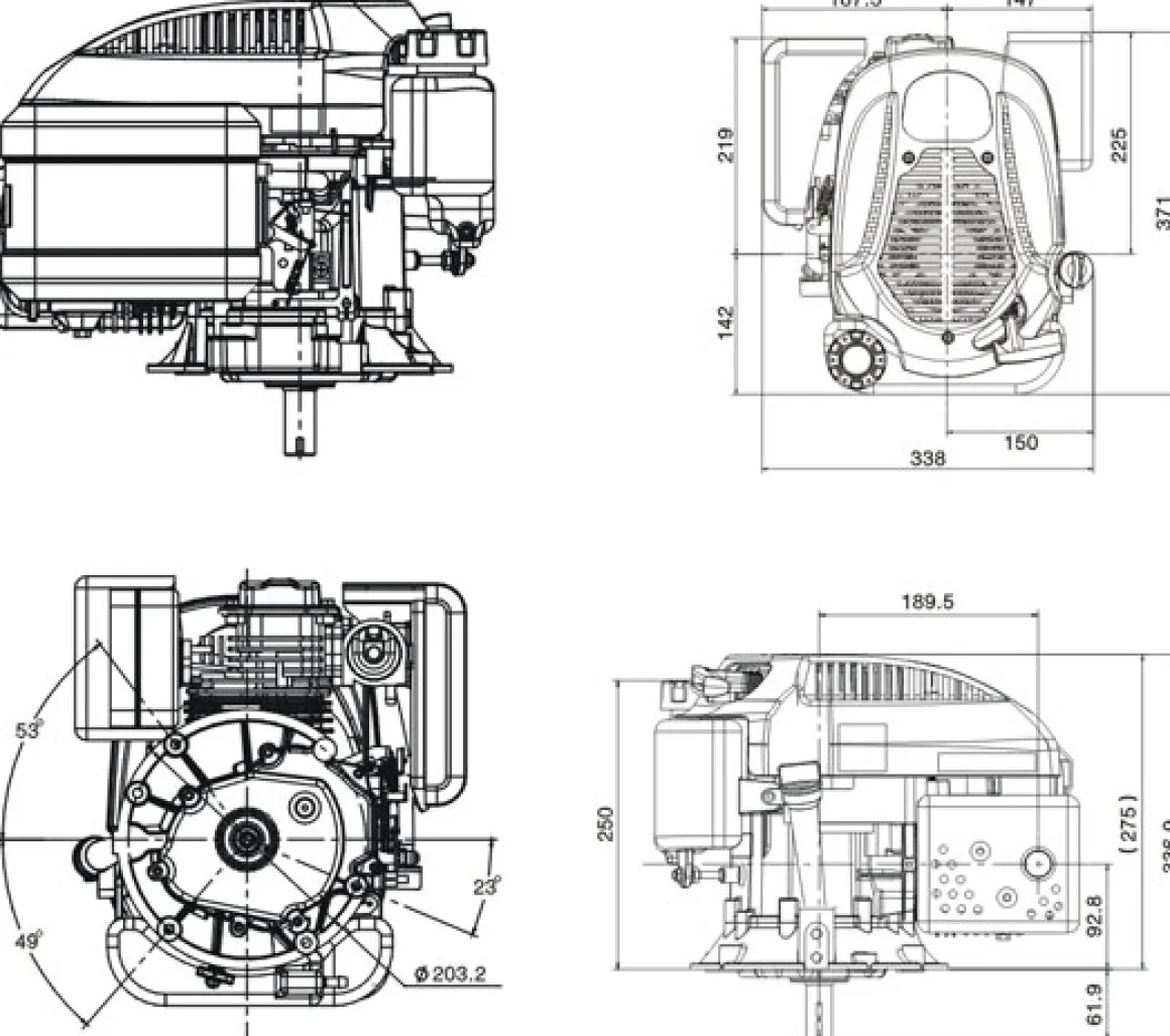 SILNIK LONCIN LC1P65FE-C DO KOSIARKI SPALINOWY BENZYNOWY 3.3 KM 139 cm3 WAŁ PIONOWY WALCOWY 22x80mm MOTOR HONDA ,VANGUARD , B&S , BRIGGS& STRATTON, KOHLER, KAWASAKI