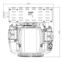 Silnik Loncin LC2V80FD V-Twin (27 KM, wał poziomy)