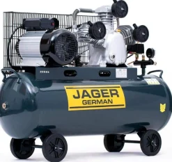 SPRĘŻARKA POWIETRZA TŁOKOWA KOMPRESOR TŁOKOWY OLEJOWY JAGER GERMAN 100L 8BAR 540L/Min 230V - Zwiększona Wydajność , Mocna Rzecz
