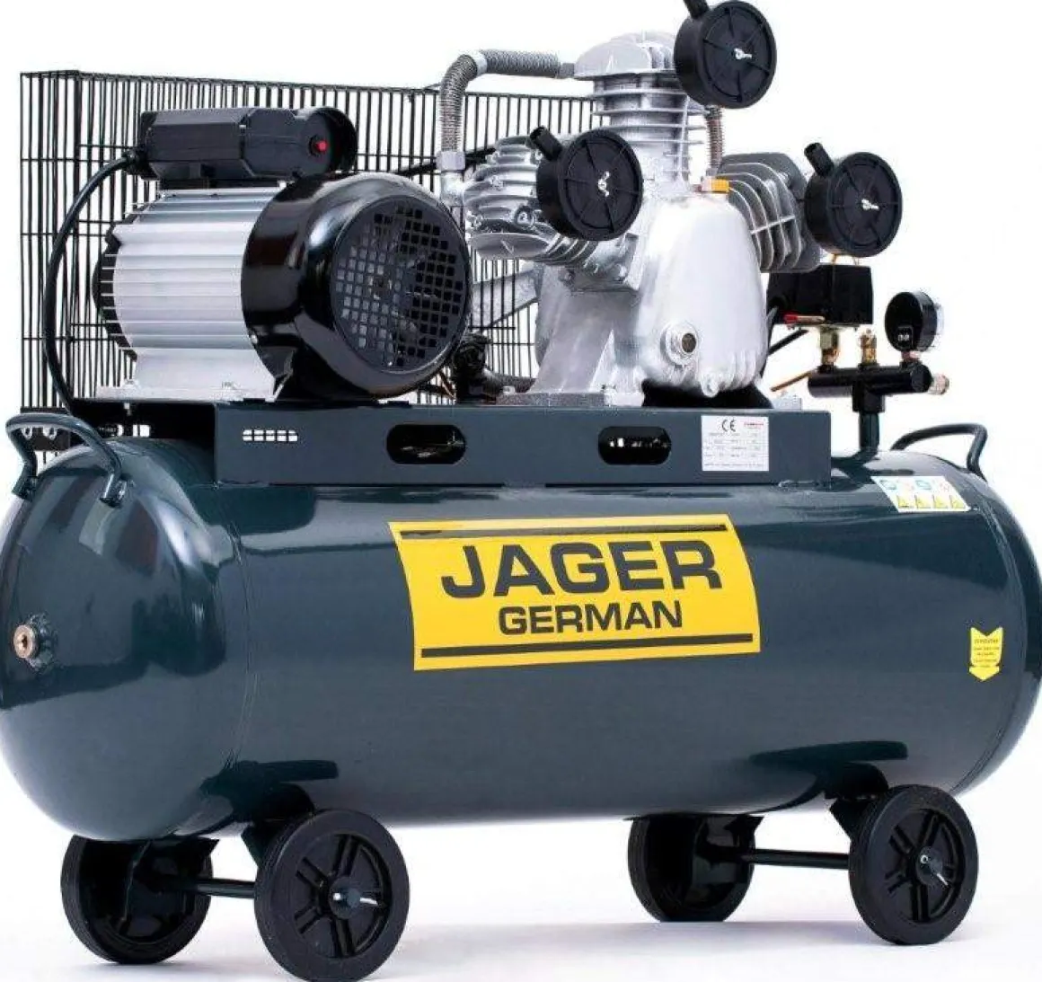 SPRĘŻARKA POWIETRZA TŁOKOWA KOMPRESOR TŁOKOWY OLEJOWY JAGER GERMAN 100L 8BAR 499L/Min 400V Mocna Rzecz