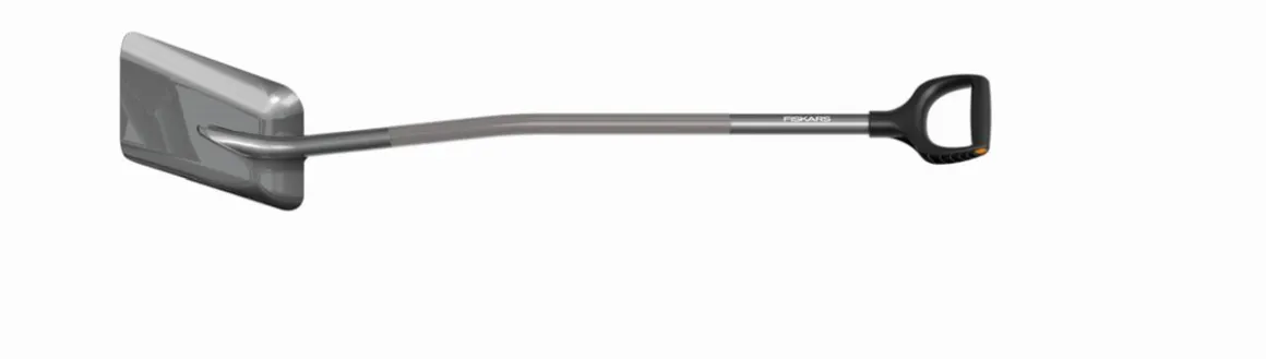 Szufla FISKARS Ergonomic szara 1025376 1070058 – stal borowa do piasku i żwiru