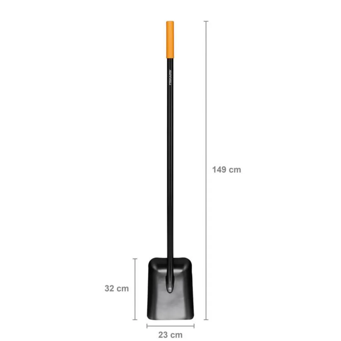 Szufla metalowa FISKARS Solid 1066720 łopata ogrodowa budowlana z rączką I