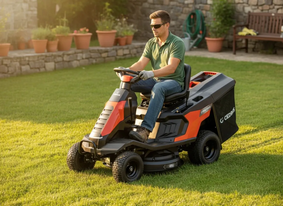 TRAKTOREK CEDRUS C-TRAC 65MC TRAKTOREK OGRODOWY RIDER TRAKTOR KOSIARKA SAMOJEZDNA SPALINOWA DO TRAWY LONCIN LC1P75F 7 KM 65 CM - OFICJALNY DYSTRYBUTOR - AUTORYZOWANY DEALER CEDRUS