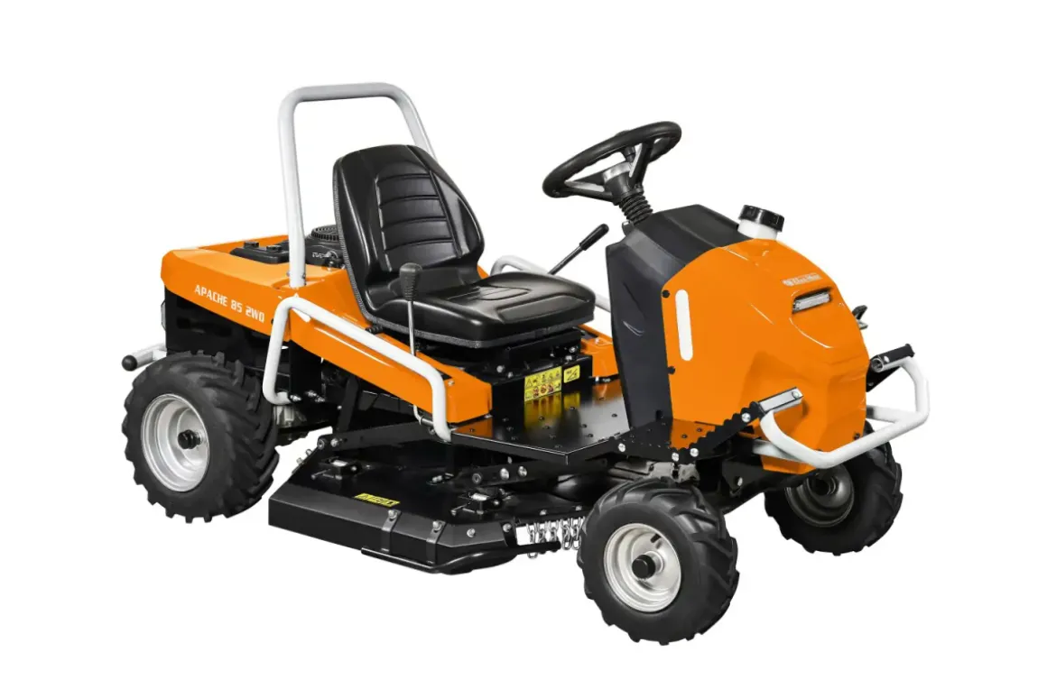Traktorek OLEO MAC Apache 85 2WD Kosiarka mulczująca 68129242 Karczownik Karczownica – traktorek do wysokiej trawy i nieużytków