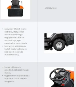 TRAKTOREK OLEO MAC OM 92/24 KH EXCLUSIVE TRAKTOREK OGRODOWY KOSIARKA SAMOJEZDNA SPALINOWA DO TRAWY WERSJA LUX 92cm / 24KM / PREMIUM 68129090 - OFICJALNY DYSTRYBUTOR - AUTORYZOWANY DEALER OLEO-MAC