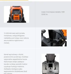 TRAKTOREK OLEO MAC OM 92/16 KH EXCLUSIVE TRAKTOREK OGRODOWY KOSIARKA SAMOJEZDNA SPALINOWA DO TRAWY WERSJA LUX 92cm / 16KM / PREMIUM 68129082 - OFICJALNY DYSTRYBUTOR - AUTORYZOWANY DEALER OLEO-MAC