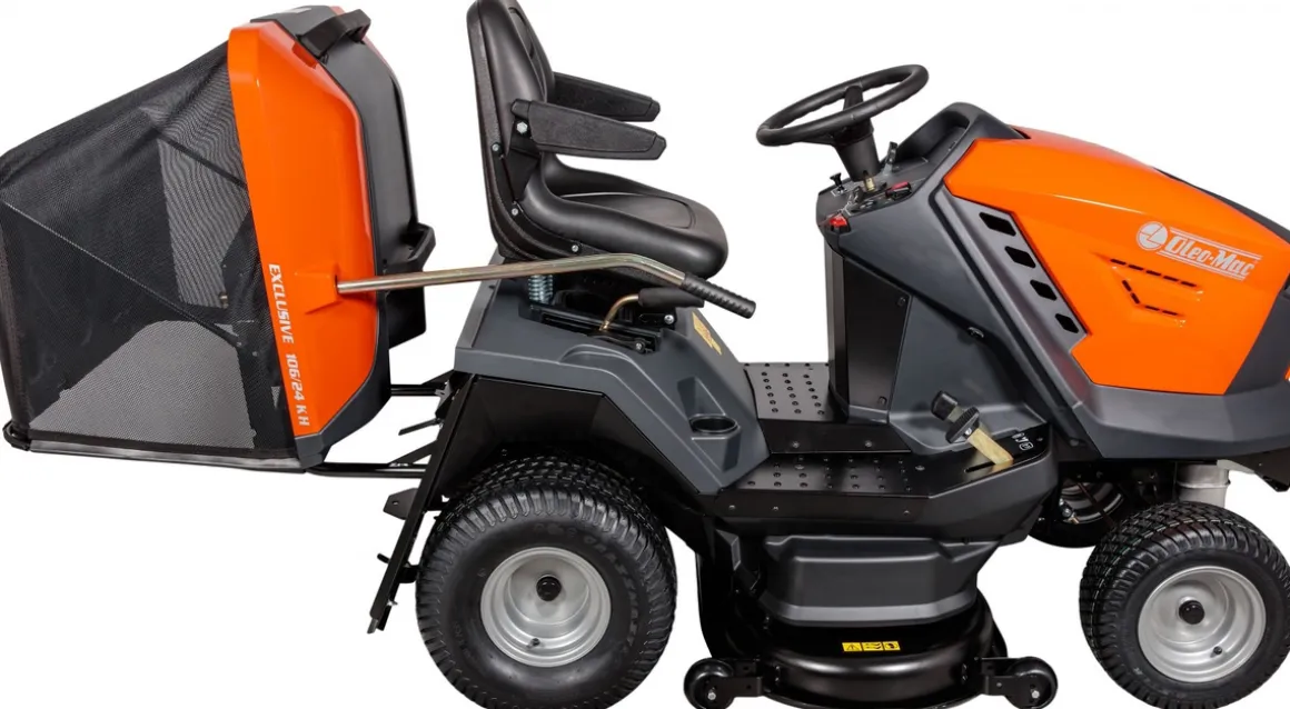 TRAKTOREK OLEO MAC OM 92/16 KH EXCLUSIVE TRAKTOREK OGRODOWY KOSIARKA SAMOJEZDNA SPALINOWA DO TRAWY WERSJA LUX 92cm / 16KM / PREMIUM 68129082 - OFICJALNY DYSTRYBUTOR - AUTORYZOWANY DEALER OLEO-MAC