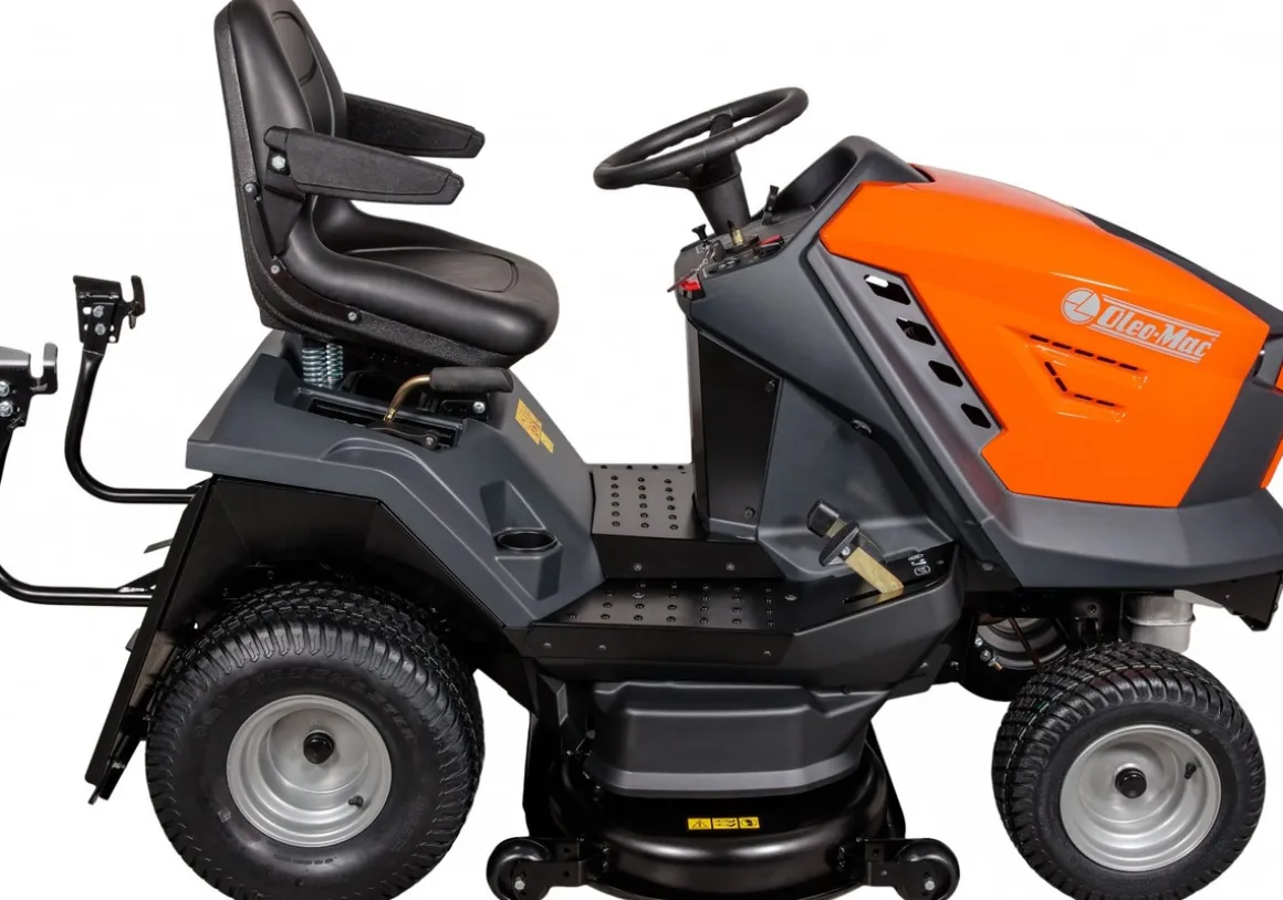 TRAKTOREK OLEO MAC OM 92/16 KH EXCLUSIVE TRAKTOREK OGRODOWY KOSIARKA SAMOJEZDNA SPALINOWA DO TRAWY WERSJA LUX 92cm / 16KM / PREMIUM 68129082 - OFICJALNY DYSTRYBUTOR - AUTORYZOWANY DEALER OLEO-MAC