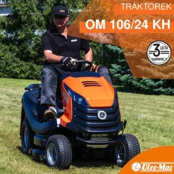 TRAKTOREK OLEO MAC OM 106/24 KH TRAKTOREK OGRODOWY KOSIARKA SAMOJEZDNA SPALINOWA DO TRAWY HYDROSTATIC OM106 102cm KLASA PREMIUM 68129066 - OFICJALNY DYSTRYBUTOR - AUTORYZOWANY DEALER OLEO-MAC