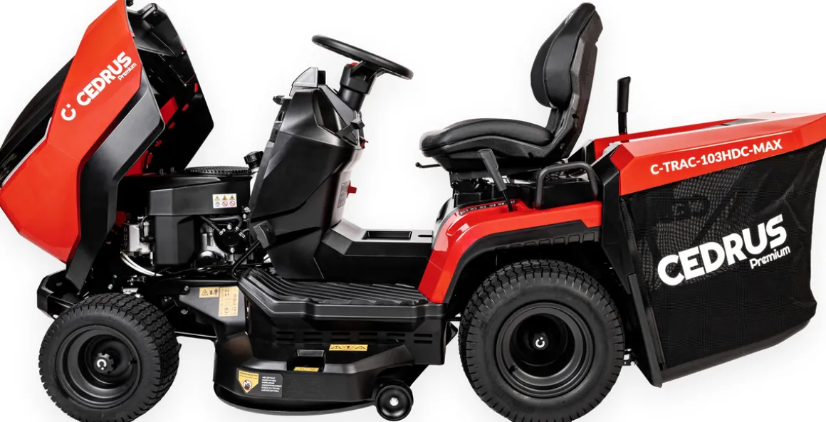 Traktor Traktorek Ogrodowy Cedrus C-TRAC 103HDC MAX V2 / Kontrola Trakcji z Blokadą Dyferencjału