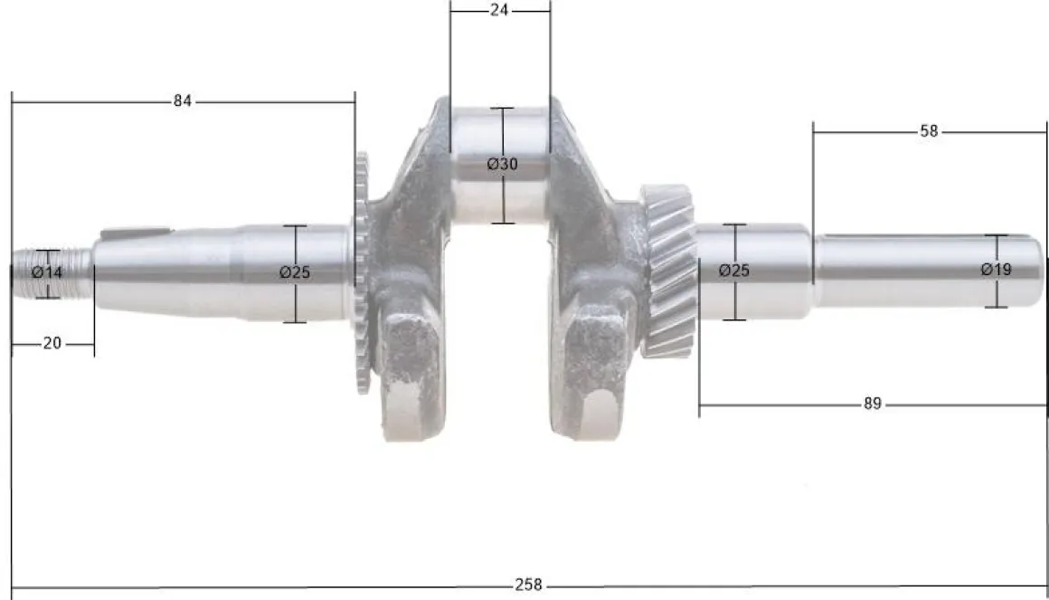 Wał korbowy Loncin G200F CZĘŚĆ ORYGINALNA 130290049-0001