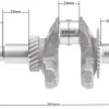 Wał korbowy Loncin G200F zamiatarka ZM02 ZM04 CZĘŚĆ ORYGINALNA 130290097-0001