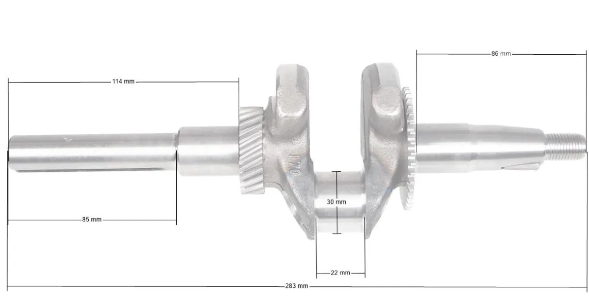 Wał korbowy Loncin G200F-ZM CZĘŚĆ ORGINALNA 130290097-0002