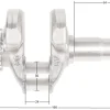 Wał korbowy Loncin LC3500i LC170F-3 CZĘŚĆ ORYGINALNA 130290447-0001