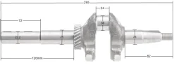 Wał korbowy Loncin LC1P70FCD-F LC1P70FC-F-E5 LC1P68FA 130290324-0001