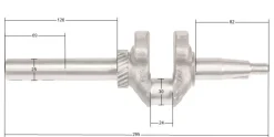 Wał korbowy Loncin LC1P70FCD-P LC1P70FC-P CZĘŚĆ ORYGINALNA 130290316-0001