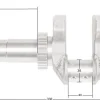 Wał korbowy Loncin LC2P73F LC2P76F CZĘŚĆ ORYGINALNA 130290666-0001