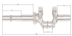 Wał korbowy Loncin LC2V90 (T230) typ C CZĘŚĆ ORYGINALNA