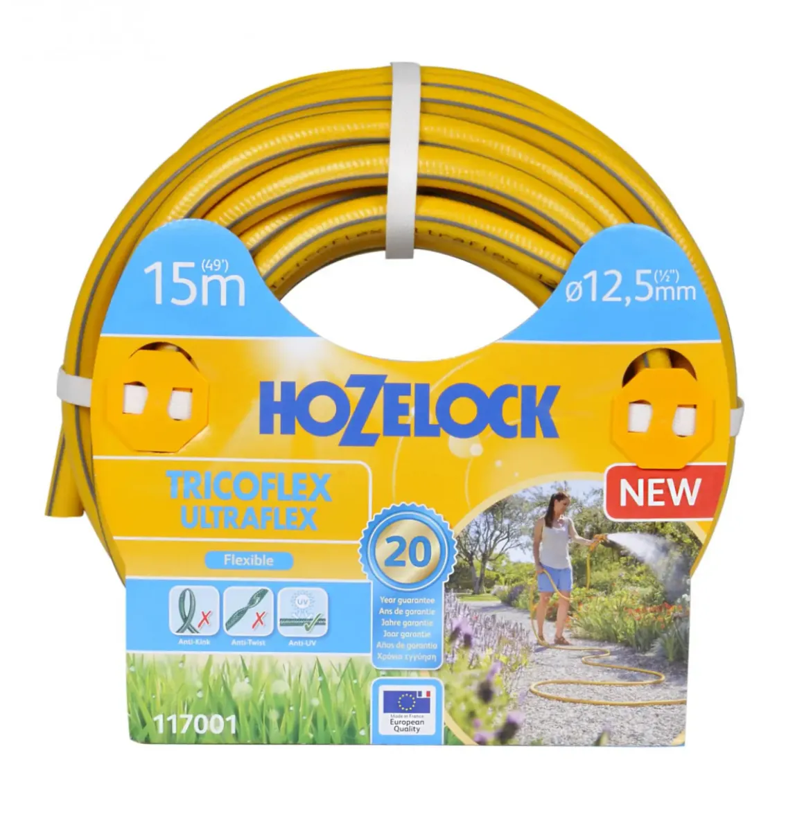 Wąż ogrodowy Hozelock Tricoflex Ultraflex 12,5 mm 15 m nie skręcający się OO-HOZTRI117001
