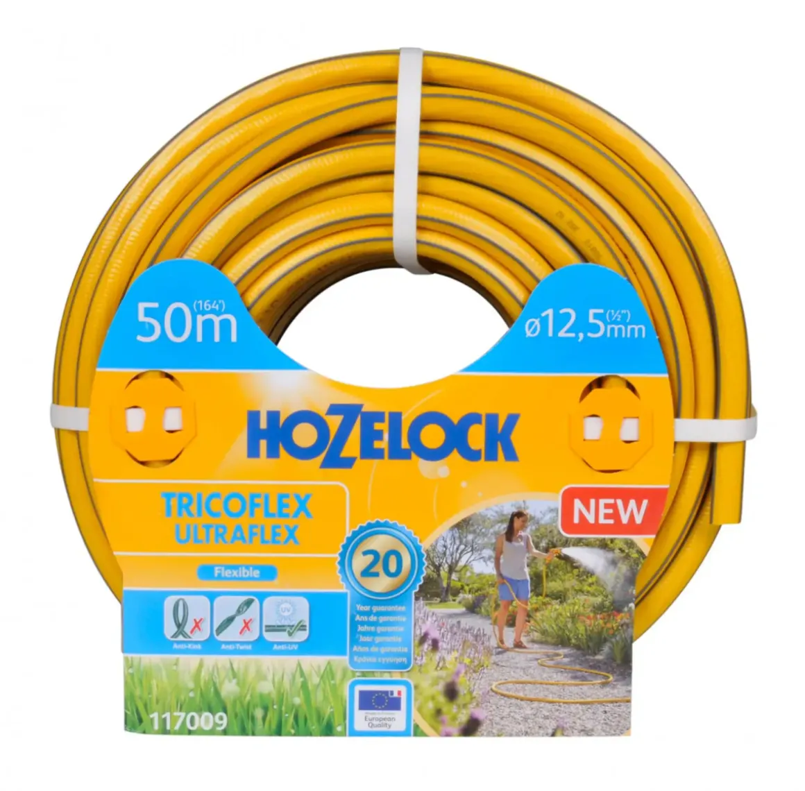 Wąż ogrodowy HOZELOCK ULTRAFLEX 1/2" 50 m nie skręcający się OO-HOZTRI117009