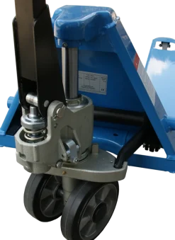 WÓZEK PALETOWY PALECIAK WIDŁOWY MAGAZYNOWY AC25 (HPT-A) KRÓTKI 2500 kG - 800mm z HAMULCEM