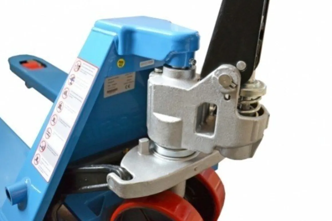 WÓZEK PALETOWY PALECIAK WIDŁOWY MAGAZYNOWY AC25 (HPT-A) KRÓTKI 2500 kG - 800mm z HAMULCEM