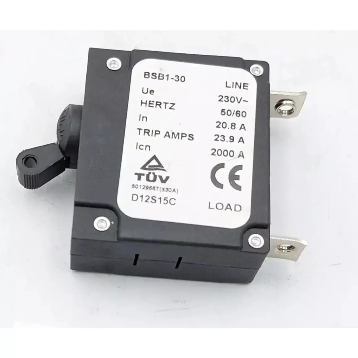 XDEGB6500K.P05 Włącznik napięcia, przełącznik zasilania, wyłącznik 10x10x10 mm