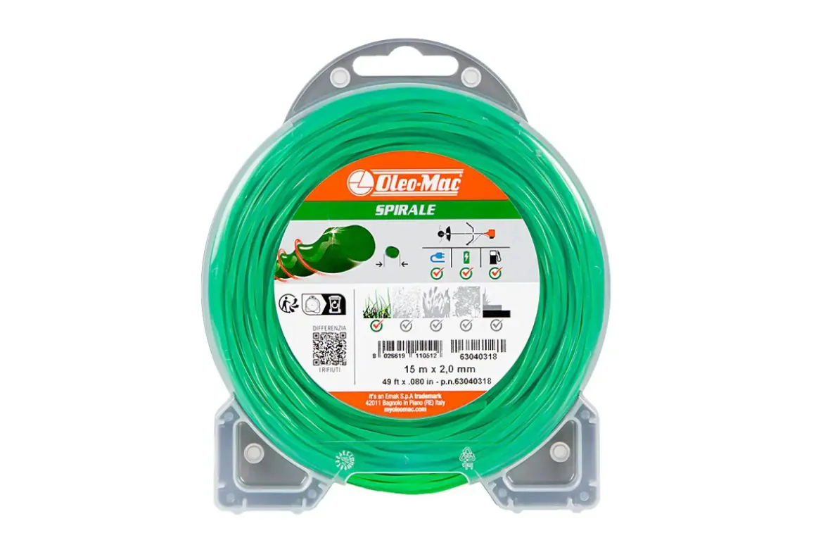 ŻYŁKA TNĄCA OLEO-MAC 2,0/15 M SPIRALE, BLISTER 63040318