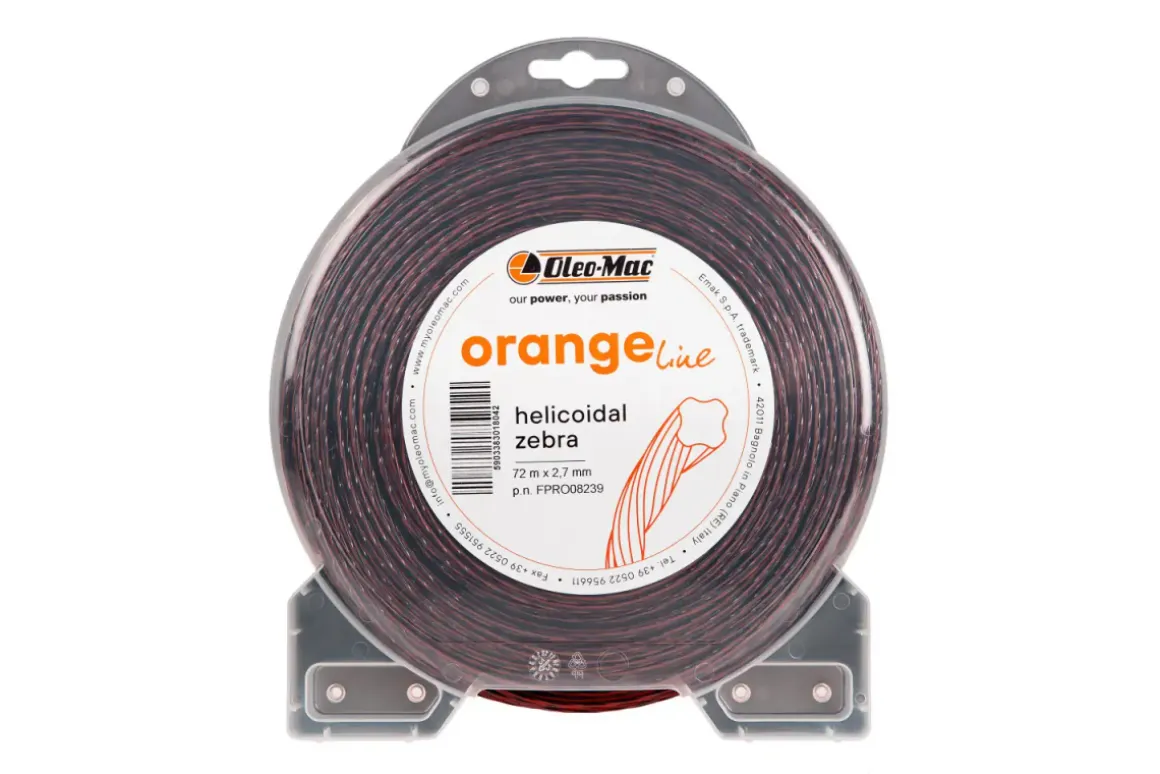 ŻYŁKA TNĄCA OLEO-MAC 2,7/72 SPIRALNA ZEBRA FPRO08239