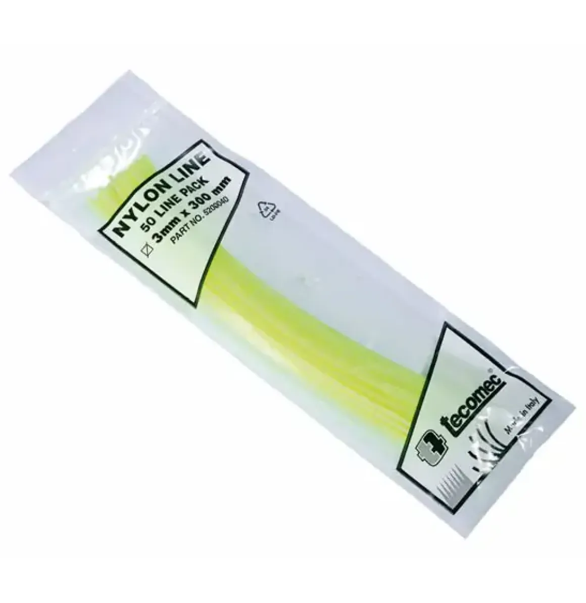 ŻYŁKA TNĄCA TECOMEC 3,0/300 MM PROFIL KWADRAT, KOMPLET 50 SZT. 5200040